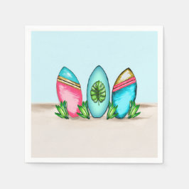 レトロサーフボード スタンダードカクテルナプキン