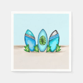 レトロサーフボード スタンダードカクテルナプキン