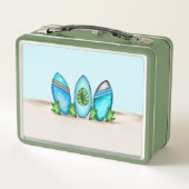レトロサーフボード メタルランチボックス (裏面)