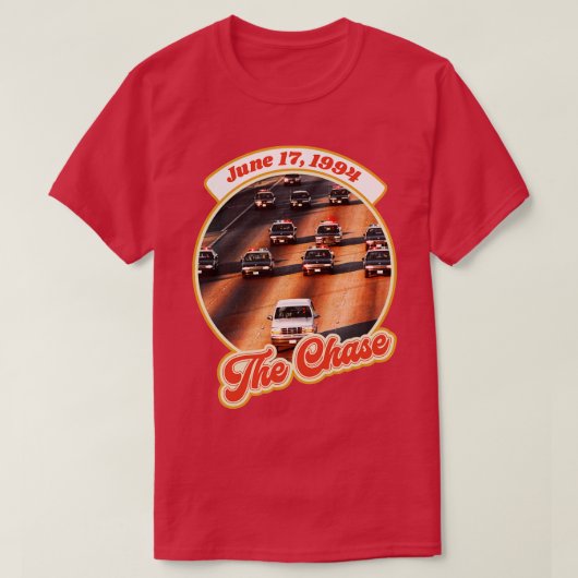 レトロザチェイスOJ 1994中傷的デザイン Tシャツ (デザイン正面)