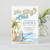 レトロザビッグワンサーファービーチ1st誕生日 招待状 (スタンド正面)