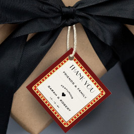 レトロシアターマーキー結婚サインレッド フェイバータグ