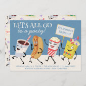 レトロシアター みんなでパーティーしよう 招待状 (正面/裏面)