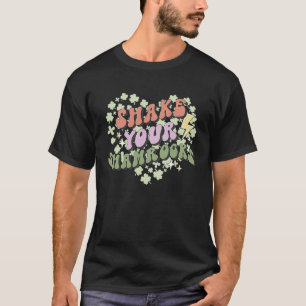 レトロシェイクユシャムロックスサンパトリックの日リュック Tシャツ