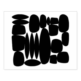 レトロシェイプのゴム印 ラバースタンプ