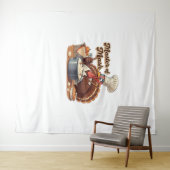 レトロシェフトルコ感謝祭オーバーサイズTシャツ タペストリー (インサイチュ(横))