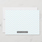 レトロシェブロン卒業 招待状 (裏面)