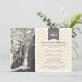 レトロシェブロン卒業 招待状 (スタンド正面)