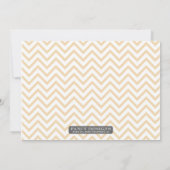 レトロシェブロン卒業 招待状 (裏面)