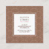 レトロシェルパターンの名刺。 スクエア名刺 (裏面)