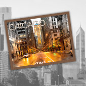 レトロシカゴUSAアメリカイリノイ旅行 シーズンポストカード