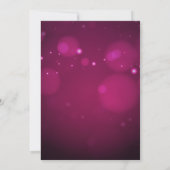 レトロシックなグラムピンクディスコボールブライダルシャワー 招待状 (裏面)