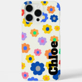 レトロシックカラフルフローラルパタお洒落ーン Case-Mate iPhoneケース (裏面)
