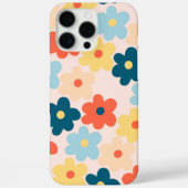 レトロシックカラフルフローラルパタお洒落ーン Case-Mate iPhoneケース (裏面)