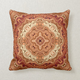 レトロシックスかわいらしキンフローラペルシャ曼荼羅ガール クッション