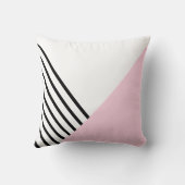 レトロシックストライプモノグラムとカラーブロック クッション (裏面)