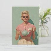 レトロシックティーパーティー 招待状 (スタンド正面)