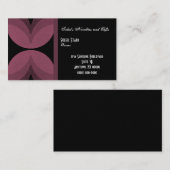 レトロシックビジネスカードブルゴーニュワイン 名刺 (正面/裏面)