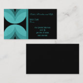 レトロシックビジネスカードマーメイドティール(緑がかった色) 名刺 (正面/裏面)