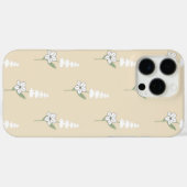 レトロシックベージュフローラルパターンお洒落春 Case-Mate iPhoneケース (裏面 (横))