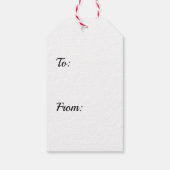 レトロシックホリデイオーナメント ギフトタグ (裏面)