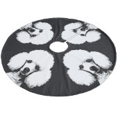 レトロシックポップ・アートのアインスパイアルキュートプードルツリースカート フリース ツリースカート (アングル)