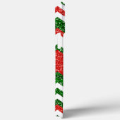 レトロシックレッドグリーンジグザグシブロンストライプアート Case-Mate iPhoneケース (裏面 / 右)