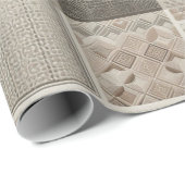 レトロシック幾何エレガント部族模様 ラッピングペーパー (ロールコーナー)