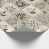 レトロシック幾何エレガント部族模様 ラッピングペーパー (角)