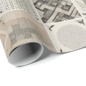 レトロシック幾何エレガント部族模様 ラッピングペーパー (ロールコーナー)