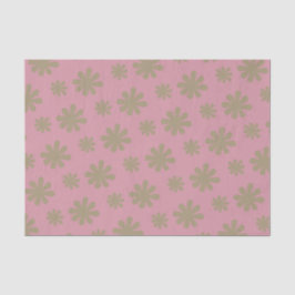 レトロシック70s 80sピンクと金ゴールドフローラ 薄葉紙