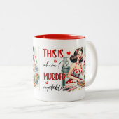 レトロシック：ヴィンテージアポップ・アートのートおもしろいユーモア引用文 ツートーンマグカップ (正面右)