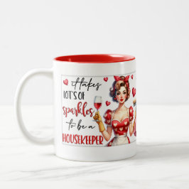 レトロシック：ヴィンテージアポップ・アートのートおもしろいユーモア引用文 ツートーンマグカップ