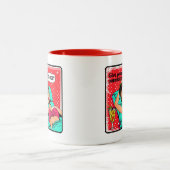 レトロシック:ヴィンテージアポップ・アートのート感動的引用文 ツートーンマグカップ (中央)