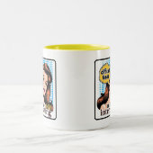 レトロシック：ヴィンテージアポップ・アートのート感動的引用文 ツートーンマグカップ (中央)