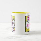 レトロシック:ヴィンテージアポップ・アートのート感動的引用文 ツートーンマグカップ (中央)