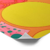 レトロシック：水玉模様 ポスター (角)