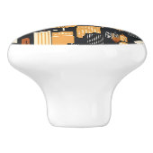 レトロシティスケープ黒タンラスト セラミックノブ (側面)