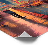 レトロシティ通りライツアーバンアート ポスター (角)