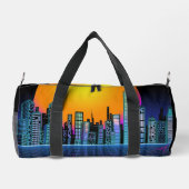 レトロシティ–1プリントカットソーバッグ ダッフルバッグ (裏面)