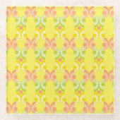 レトロシトラスガラスコースター ガラスコースター (正面)