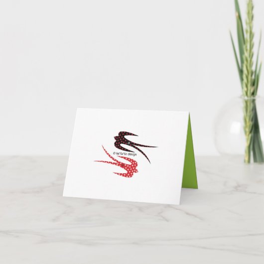 レトロシトラスドット招待状/アナウンスメントカード 招待状 (裏面)