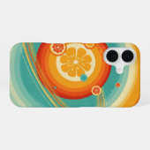 レトロシトラス軌道 iPhone 16ケース (裏面横)