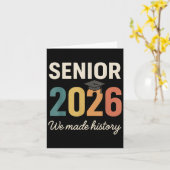 レトロシニア2026年卒業クラス2026私たちは彼にした カード (黄色い花)