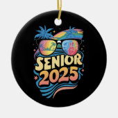 レトロシニア 2025年 卒業 クラスオブ2025 セラミックオーナメント (正面)