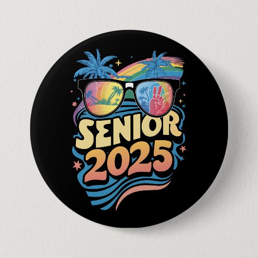 レトロシニア 2025年 2025年度卒業 缶バッジ (正面)