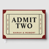 レトロシネマシアターが二つのチケットを認結婚める ゲストブック (正面)