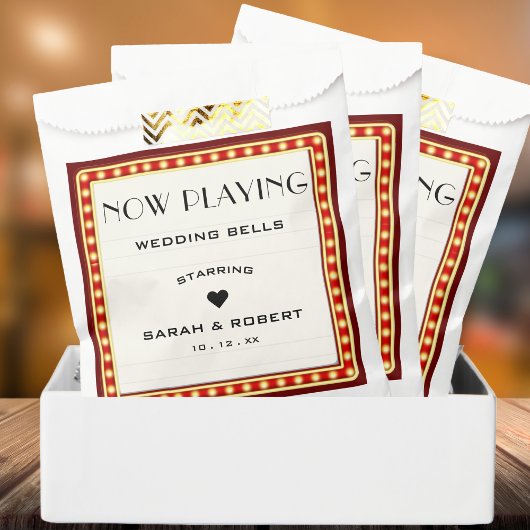 レトロシネマシアターマーキーサインレッド結婚 フェイバーバッグ