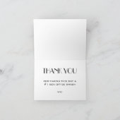 レトロシネマシアターマーキーサイン結婚ズ サンキューカード (内部)