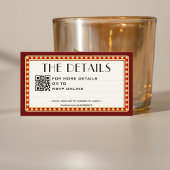 レトロシネマシアターマーキー結婚サインの詳細 エンクロージャーカード